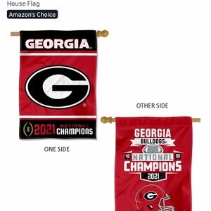 Georgia Bulldogs National Champions House Flag